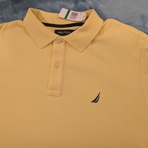 Nautica Yellow Polo Shirt with Classic Collar